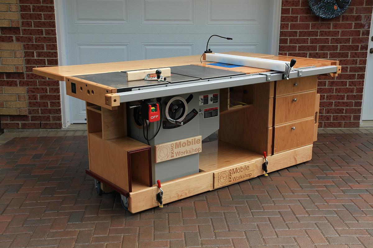 Work Bench Table Saw and Router in Table